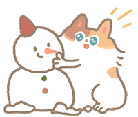 Cat Snowman Sticker