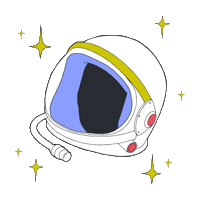 virginiapoltrack illustration stars drawing astronaut Sticker