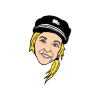 Pop Art Face Sticker by HAU NOI