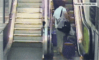 epic fail falling GIF