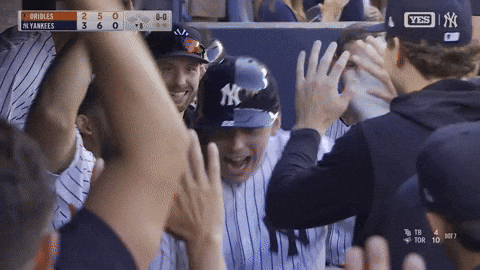 Celebrate New York Yankees GIF by MLB
