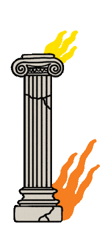 fire burn Sticker by Tiago : )