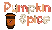 Pumpkin Spice Heart Sticker