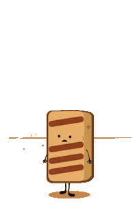 Toast Halloumi Sticker by Sam Omo