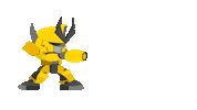 Robot Blast Sticker by zotac