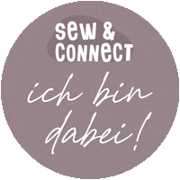 Sewing Ich Bin Dabei Sticker by HOI! Handmade in the Alps