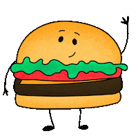 Summer Burger Sticker