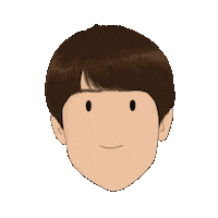 Korean Drama Smile Sticker