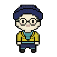 Pixel Exercise Sticker