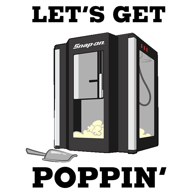 machine popcorn Sticker by Snap-on Tools