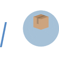Delivery Caja Sticker by Moova