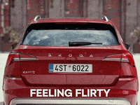 skodaglobal wink feeling flirty winking GIF
