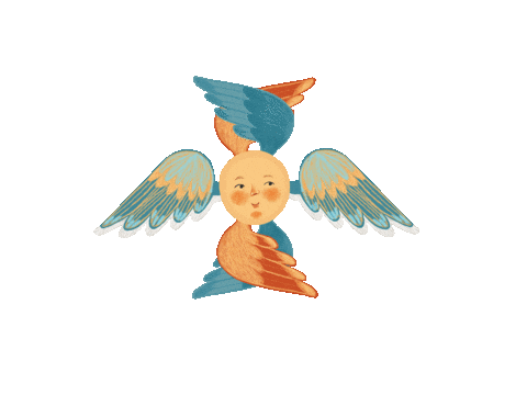 ancientfaithkids giphyupload kids angel flying Sticker