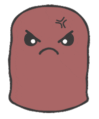 Angry Chocolate Sticker