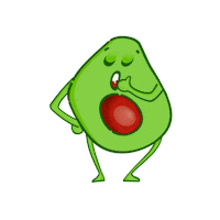 Sleep Avocado Sticker