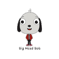 Dog Barking Sticker by BigHeadBob.com