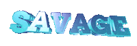 text savage Sticker
