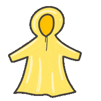 Raincoat 下雨 Sticker