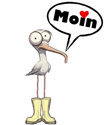 miesmuschelartwuermchen giphyattribution kaffee moin morgen Sticker