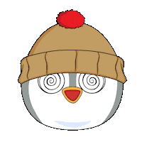 Confuse Crazy Eyes Sticker by Pudgy Penguins