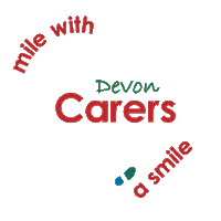 Walking Smile Sticker by Devon Carers