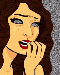 nervous pop art GIF by AlyssaSpatola
