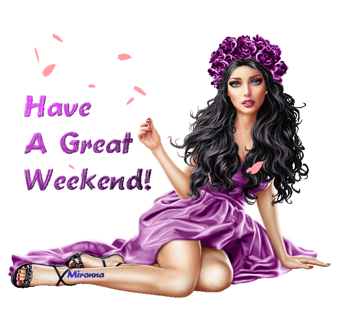 MIRONNA-05 giphyupload girl weekend happy weekend Sticker