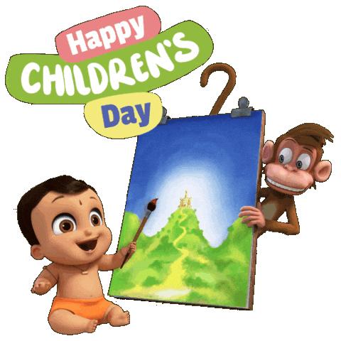Childhood Memories Celebration Sticker by Chhota Bheem