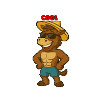 Good Vibes Donkey Sticker by Mr. Sancho's Cozumel