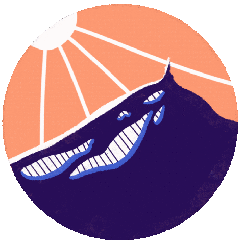 ananaisdesign giphyupload sun mountain soleil Sticker