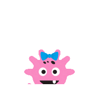 The_Mibblers animation character bow handbag Sticker