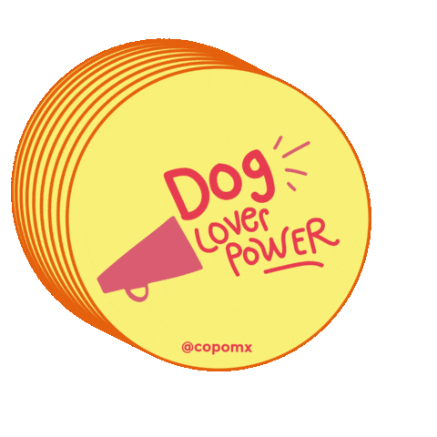 Dog Power Sticker by copomx
