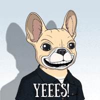 underdogscity reaction happy dog wow GIF