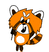 Red Panda Dance Sticker