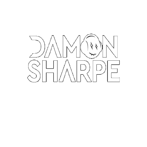 Damon Sharpe White Thriller Sticker by Damon Sharpe