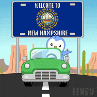 Driving New Hampshire GIF by Pudgy Penguins