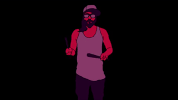 micahbuzan animation cartoon drummer GIF