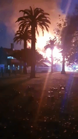 Large Fire Erupts at Melbourne Church