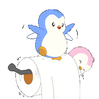 Toilet Paper Love Sticker by Pudgy Penguins