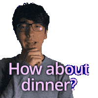 Dinner Party Eating Sticker