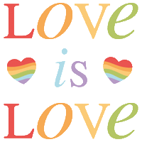 Love Is Love Rainbow Sticker