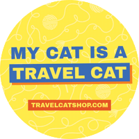 Travel Cat Sticker by Your Cat Backpack
