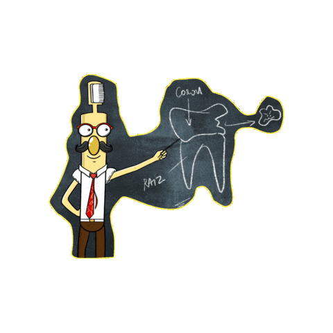 cepilloman odontologia diente ortodoncia odontologo Sticker