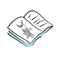 MsSlow book reading writing kinder Sticker
