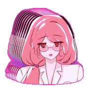 scornballs anime cartoon sleepy high Sticker