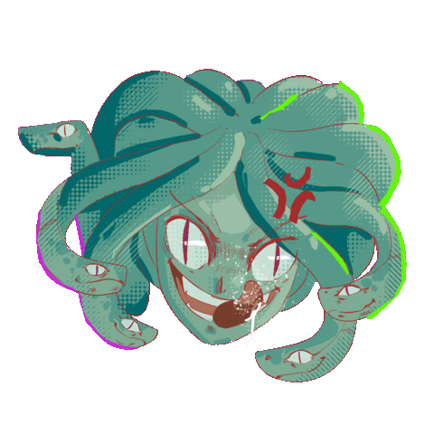 PezHolograma giphyupload medusa psicodelic mitology Sticker