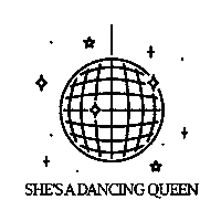 themossband dance disco cd disco ball Sticker