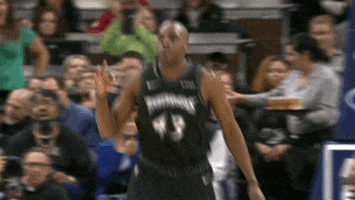 jumping anthony tolliver GIF by NBA