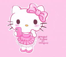 magicalprincessart pink kawaii hello kitty my melody GIF