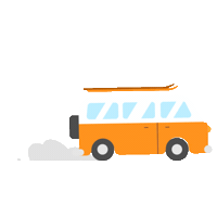Snow Ski Sticker by Mulatero Editore